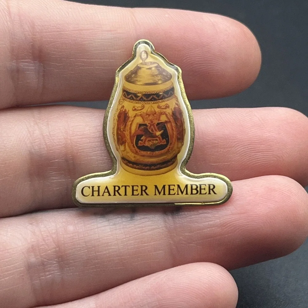 Anheuser Busch Charter Member Collector Beer Stein‎ Lapel Hat Pin A2C